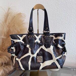 Dooney & Bourke Chiara Medium Satchel | Rare Giraffe Print Collection